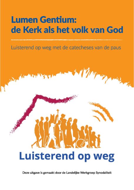 Cover boekje over catecheses van de paus over lumen gentium